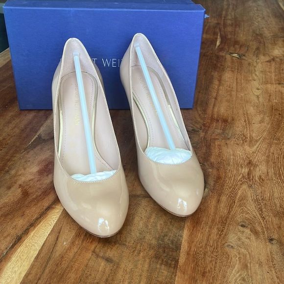 Stuart Weitzman Nude Pumps, Size 10 - Picture 1 of 7